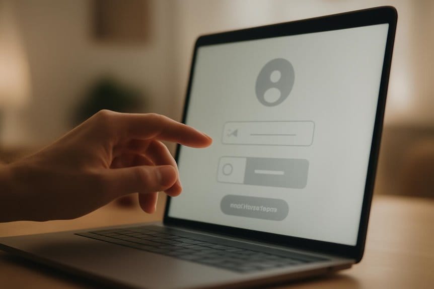 account creation and security
